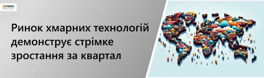 Ринок хмарних технологій демонструє стрімке квартальне зростання