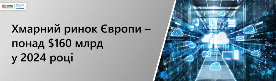 Хмарний ринок Європи – понад $160 млрд у 2024 році