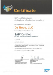 SAP Certified in Cloud and Insfrastructure Operations SAP Certified in Cloud and Insfrastructure Operations